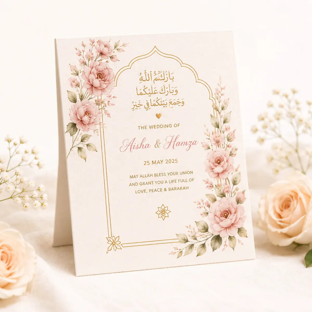 Wedding / Nikkah Counter Card