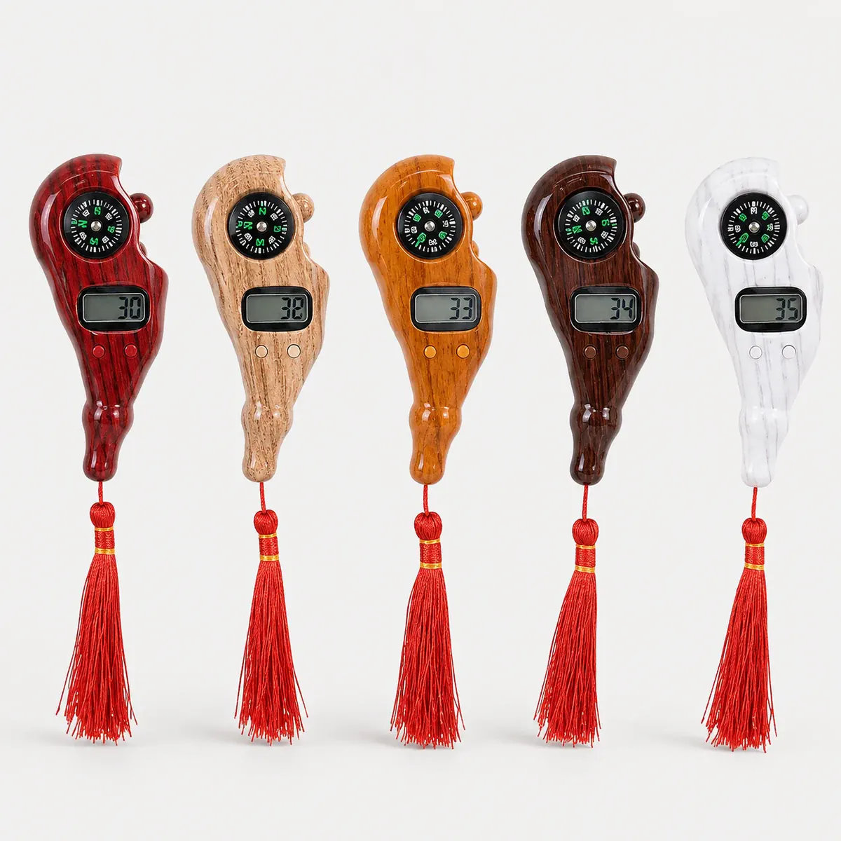 Wood-style compass tasbeeh counter collection
